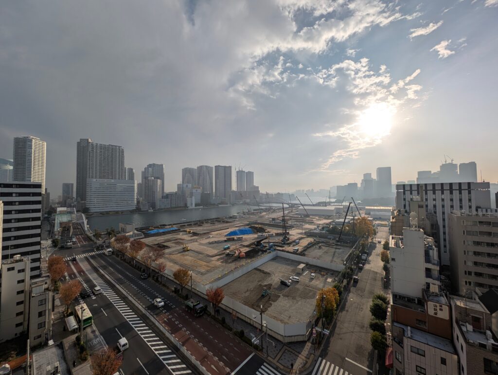 12/8 15:30の旧築地市場の様子